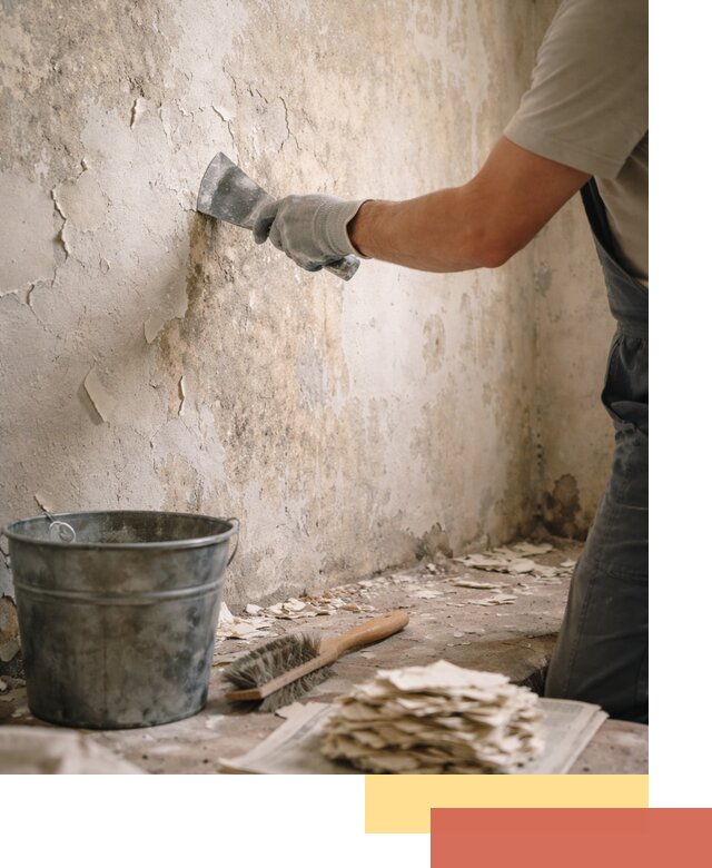 Удаление старой краски со стен в Карабулаке качественно и быстро