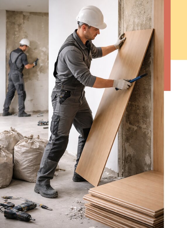 Демонтаж стеновых панелей в Карабулаке от 3615 руб. за м² быстро и недорого | ОТДЕЛОЧНИК-Крб