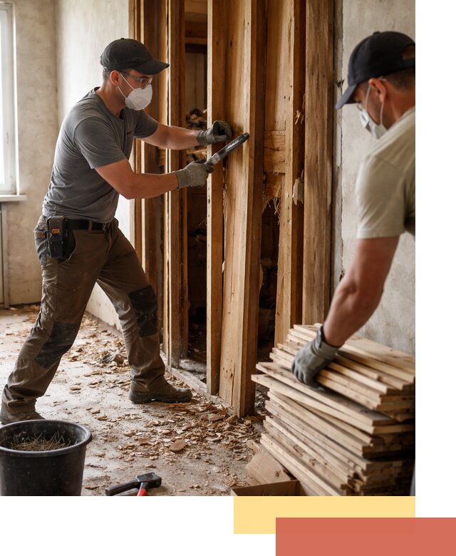 Демонтаж деревянных перегородок в Карабулаке быстро и аккуратно