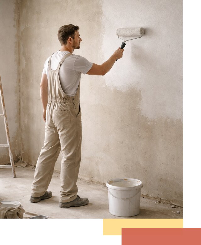 Грунтовка стен под отделку в Карабулаке профессиональным раствором