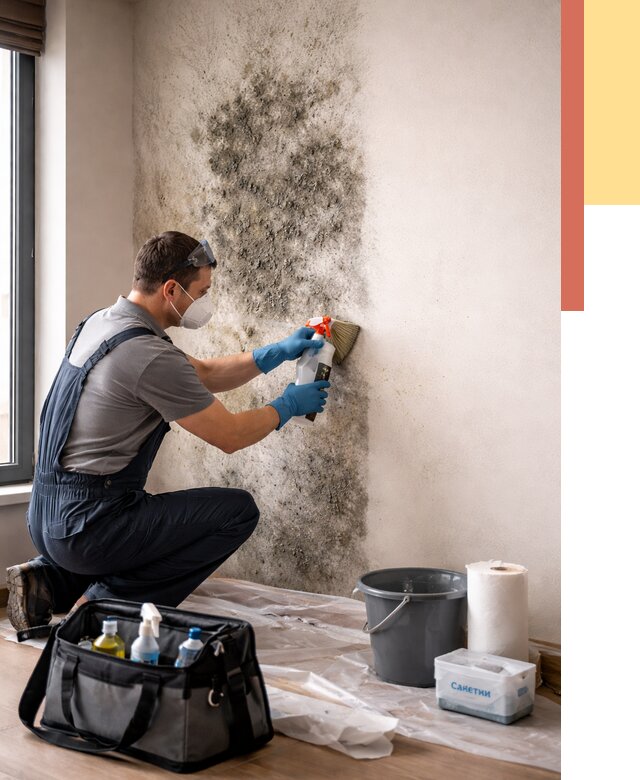 Удаление плесени со стен в Карабулаке от 2221 руб. — быстро и недорого | ОТДЕЛОЧНИК-Крб