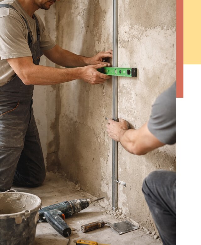 Установка штукатурных маяков в Карабулаке от 7230 руб. — быстро и недорого | ОТДЕЛОЧНИК-Крб