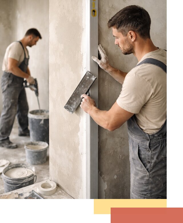 Выведение углов стен в Карабулаке: монтаж и оштукатуривание