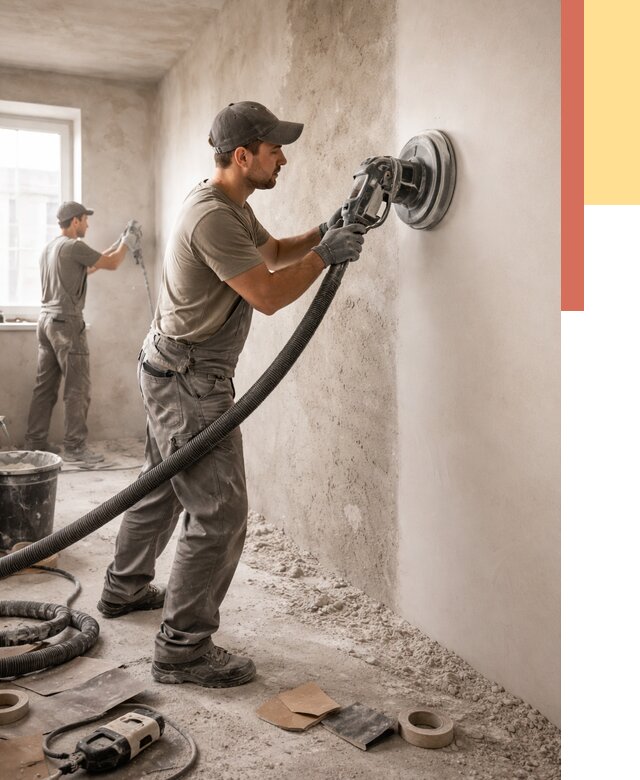 Шлифовка стен в Карабулаке от 1239 руб/м2 — быстро и недорого | ОТДЕЛОЧНИК-Крб