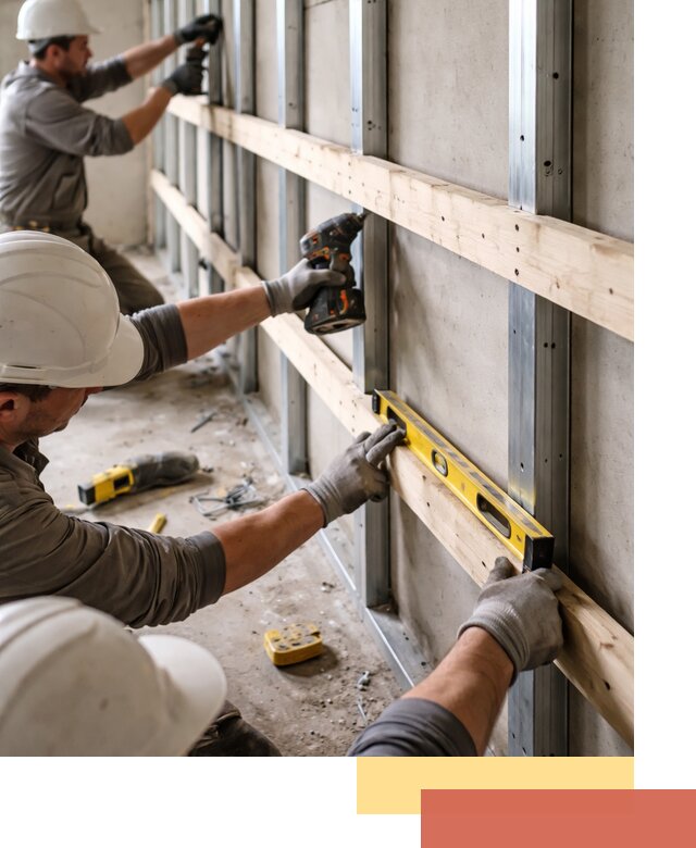 Устройство обрешетки под панели в Карабулаке