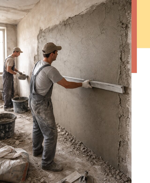 Цементная штукатурка стен в Карабулаке от 4648 руб/м2 — быстро и недорого | ОТДЕЛОЧНИК-Крб