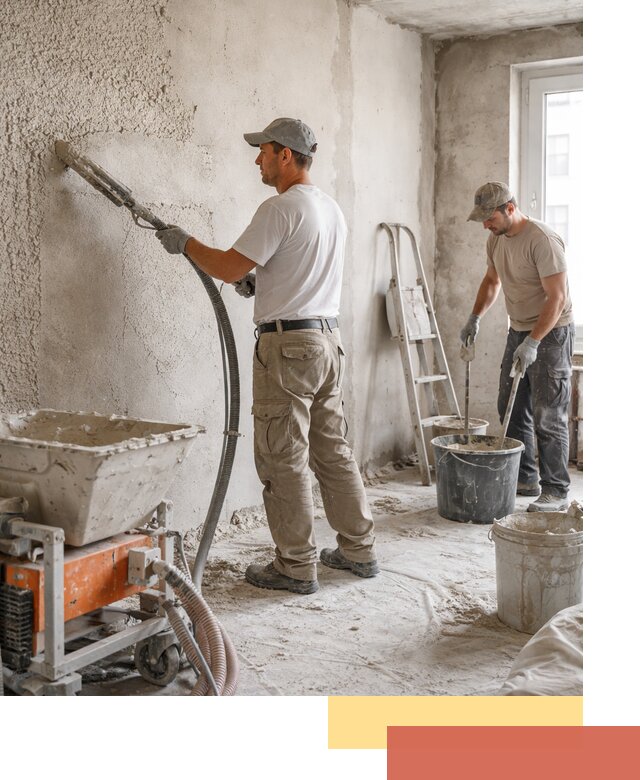 Машинная штукатурка стен в Карабулаке — быстро и качественно