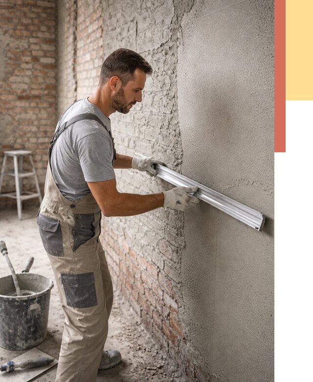 Штукатурка кирпичных стен в Карабулаке от 4648 руб/м2 — быстро и недорого | ОТДЕЛОЧНИК-Крб