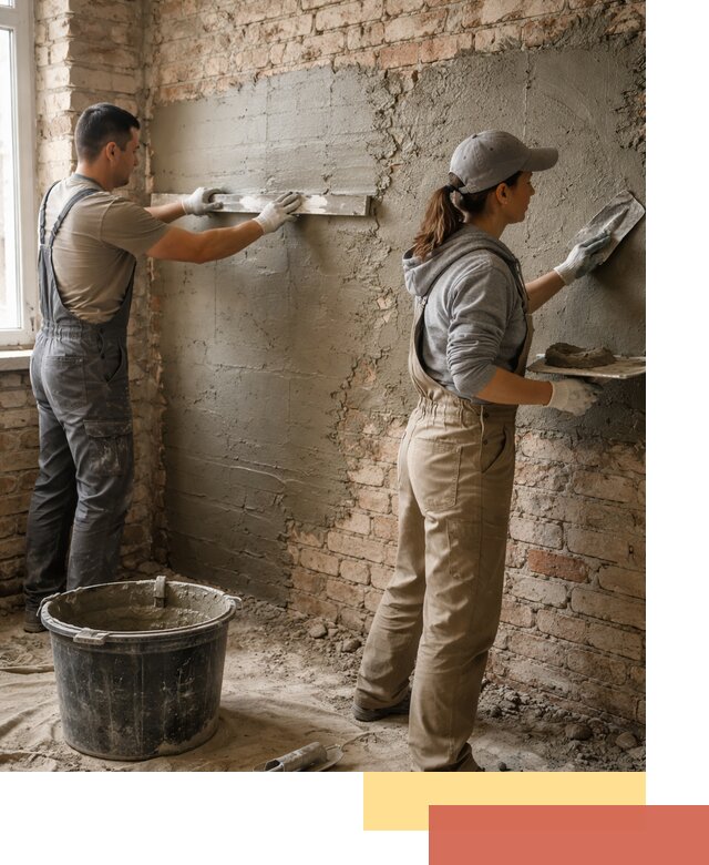 Штукатурка кирпичных стен в Карабулаке — качественно и надежно