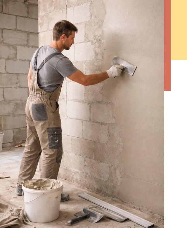 Штукатурка стен из газобетона в Карабулаке от 2169 руб./м2 — быстро и недорого | ОТДЕЛОЧНИК-Крб