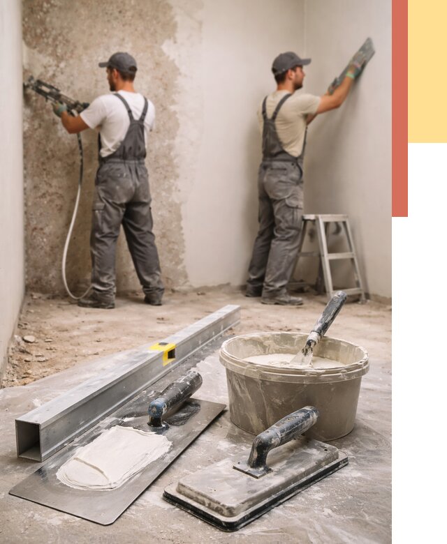 Штукатурка стен под обои в Карабулаке от 4648 руб./м2 — выравнивание под обои | ОТДЕЛОЧНИК-Крб