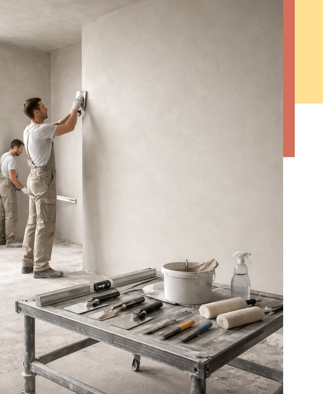 Штукатурка стен под покраску в Карабулаке от 4648 руб./м² — качественно и недорого | ОТДЕЛОЧНИК-Крб