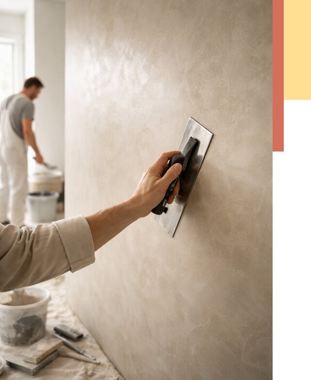 Венецианская штукатурка в Карабулаке от 3615 руб/м² — нанесение стен под ключ | ОТДЕЛОЧНИК-Крб