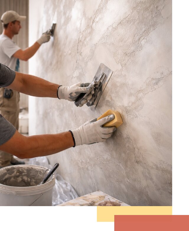 Декоративная штукатурка под мрамор в Карабулаке для стен и потолков