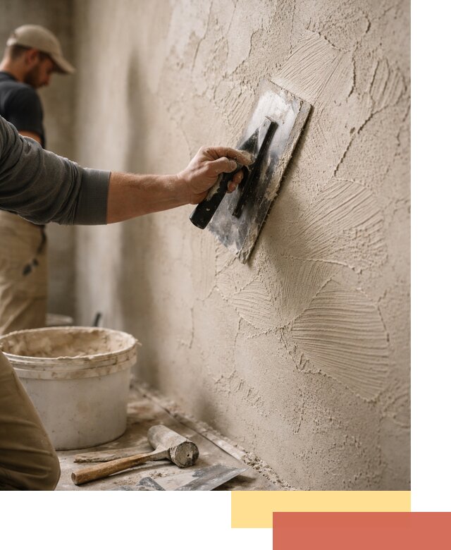 Фактурная штукатурка стен в Карабулаке — монтаж, отделка, реставрация