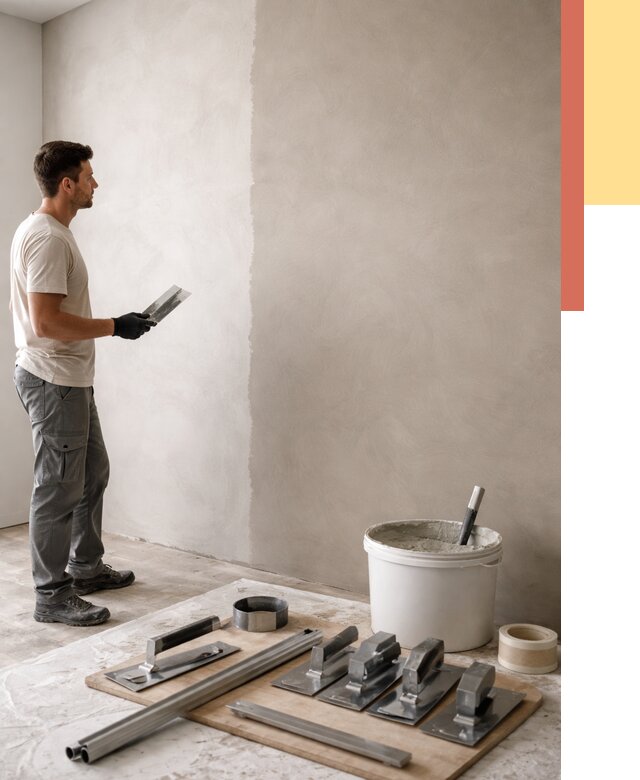 Нанесение микроцемента на стены в Карабулаке от 3305 руб./м2 под ключ | ОТДЕЛОЧНИК-Крб