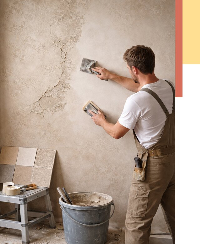 Ремонт декоративной штукатурки в Карабулаке от 4648 руб. под ключ | ОТДЕЛОЧНИК-Крб