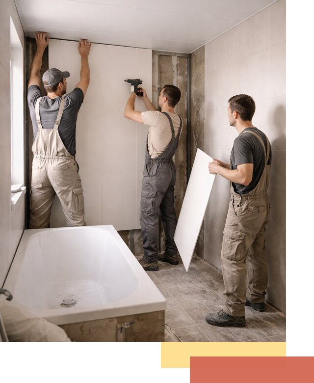 Отделка ванной панели ПВХ профессионально в Карабулаке