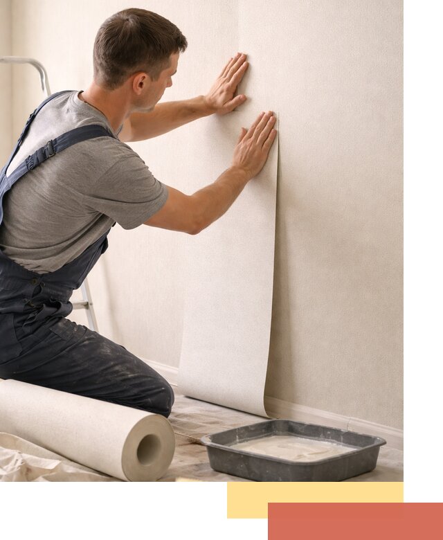 Поклейка флизелиновых обоев в Карабулаке качественно и быстро