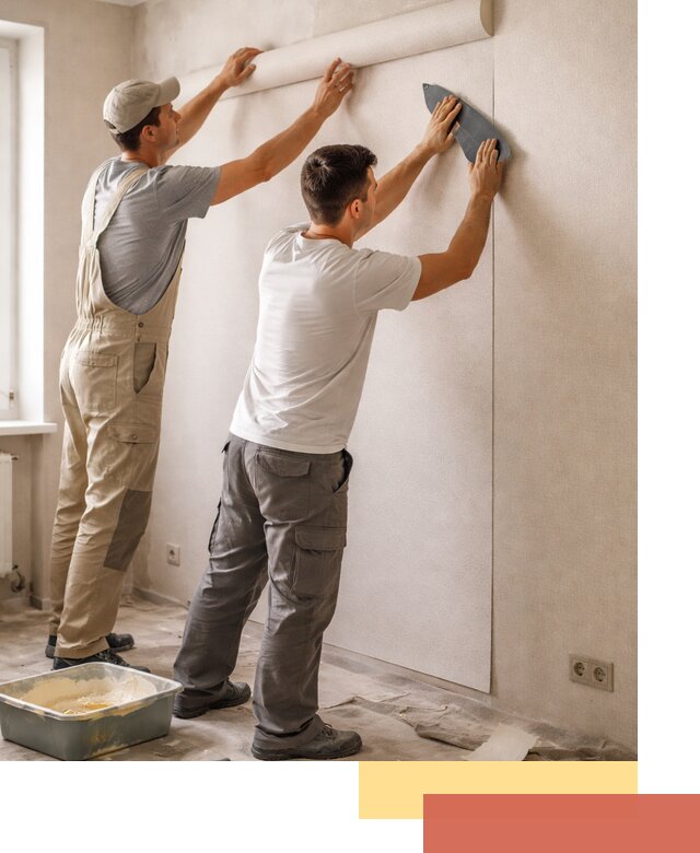 Поклейка виниловых обоев в Карабулаке профессионально и качественно