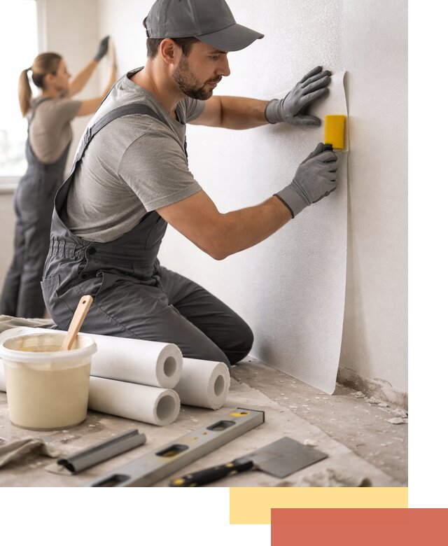 Поклейка стеклообоев профессионально в Карабулаке