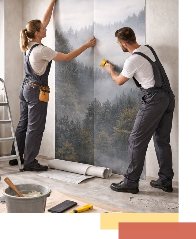 Поклейка фотообоев профессионально в Карабулаке под ключ