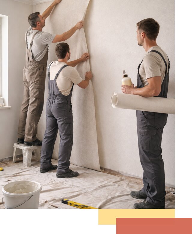 Оклейка стен обоями в Карабулаке — качественно и профессионально