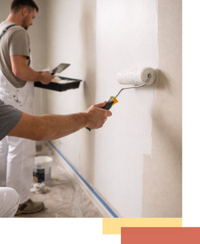 Покраска стен акриловой краской профессионально в Карабулаке