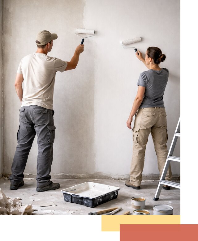 Окраска стен по стеклохолсту в Карабулаке качественно и долговечно