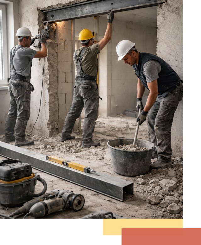 Создание проемов в стенах и несущих конструкциях в Карабулаке