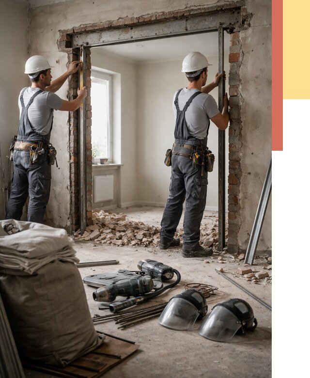 Расширение дверного проема в Карабулаке от 12911 руб. под ключ | ОТДЕЛОЧНИК-Крб