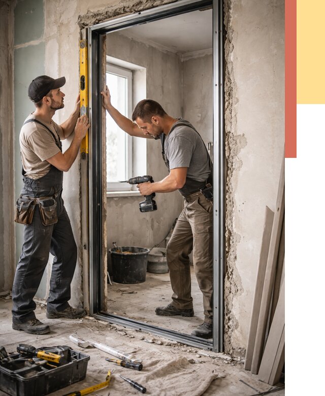 Закладка дверного проема в Карабулаке от 3615 руб. — быстро и недорого | ОТДЕЛОЧНИК-Крб