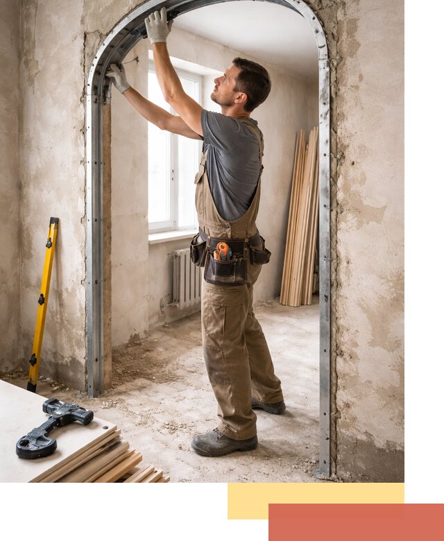 Устройство арочного проема в Карабулаке под ключ