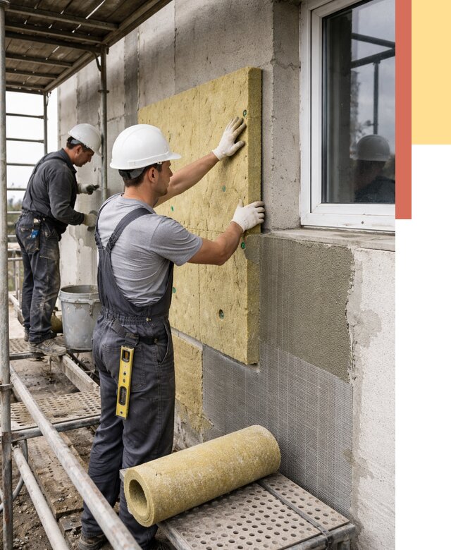 Утепление стен в Карабулаке от 4441 руб. под ключ — быстро и недорого | ОТДЕЛОЧНИК-Крб