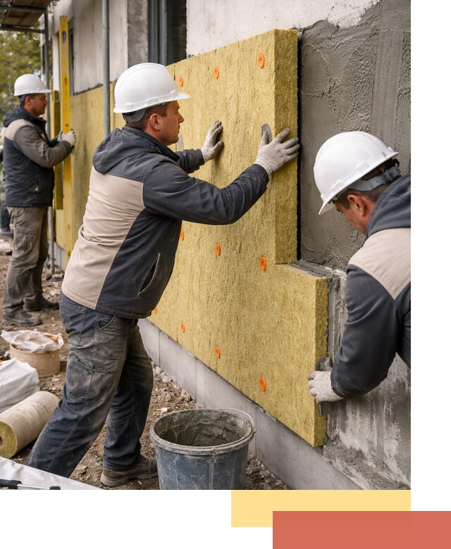 Утепление стен минватой в Карабулаке — тепло и звукоизоляция