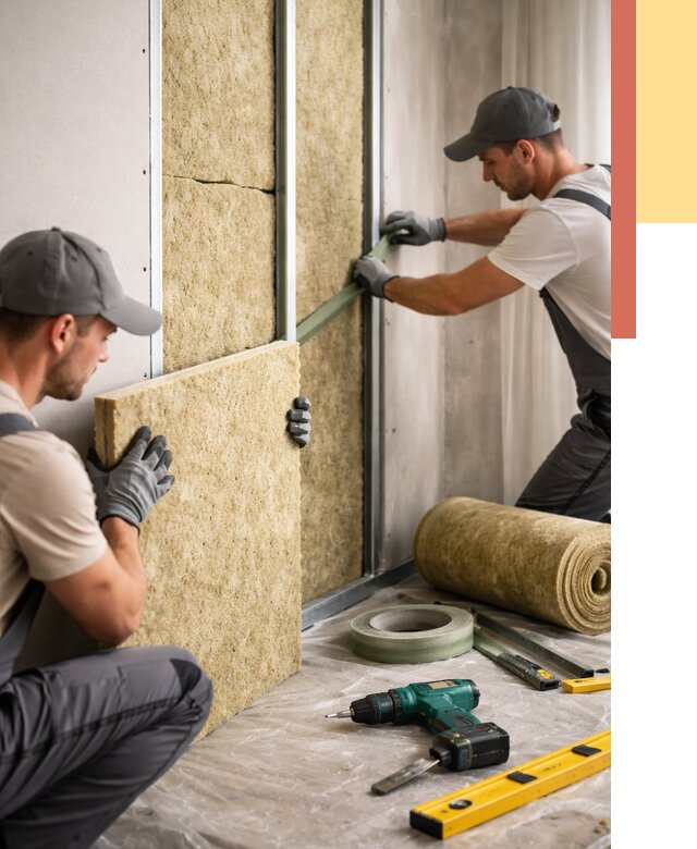 Шумоизоляция стен в Карабулаке под ключ от 1911 руб. | ОТДЕЛОЧНИК-Крб