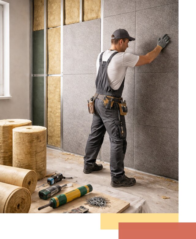 Профессиональная шумоизоляция стен в Карабулаке для квартиры и офиса