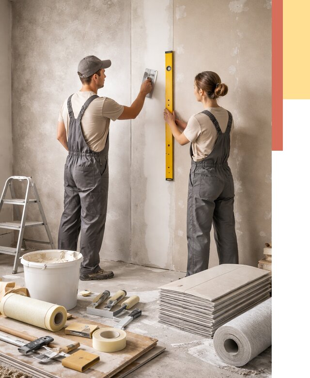 Отделка стен в Карабулаке от 1549 руб/м² — недорого, быстро, под ключ | ОТДЕЛОЧНИК-Крб