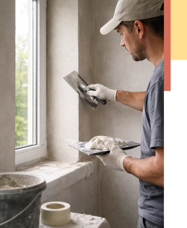 Штукатурка откосов в Карабулаке от 4648 руб/м² — услуги и выравнивание под ключ | ОТДЕЛОЧНИК-Крб