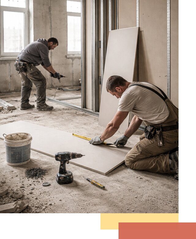 Кладка перегородок из ПГП под ключ в Карабулаке