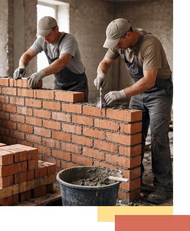 Кладка кирпичных перегородок под ключ в Карабулаке