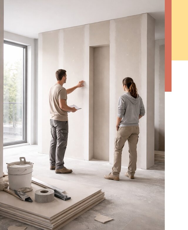 Зонирующая перегородка из гипсокартона в Карабулаке от 2892 руб. под ключ | ОТДЕЛОЧНИК-Крб