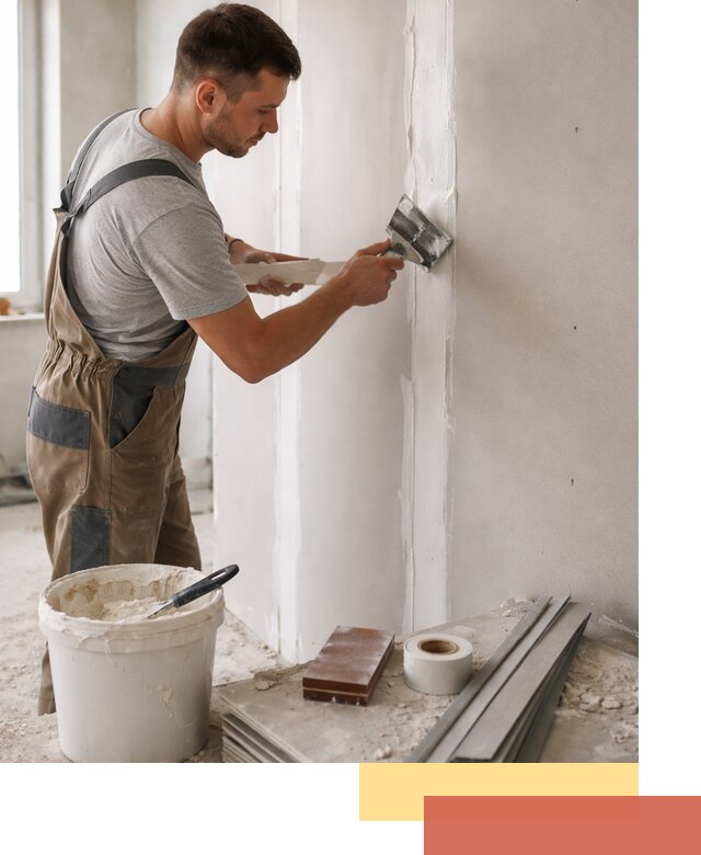 Шпаклевка перегородок из гипсокартона в Карабулаке качественно и быстро