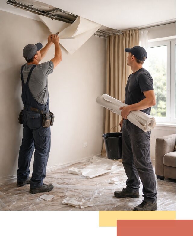 Демонтаж натяжного потолка в Карабулаке быстро и аккуратно