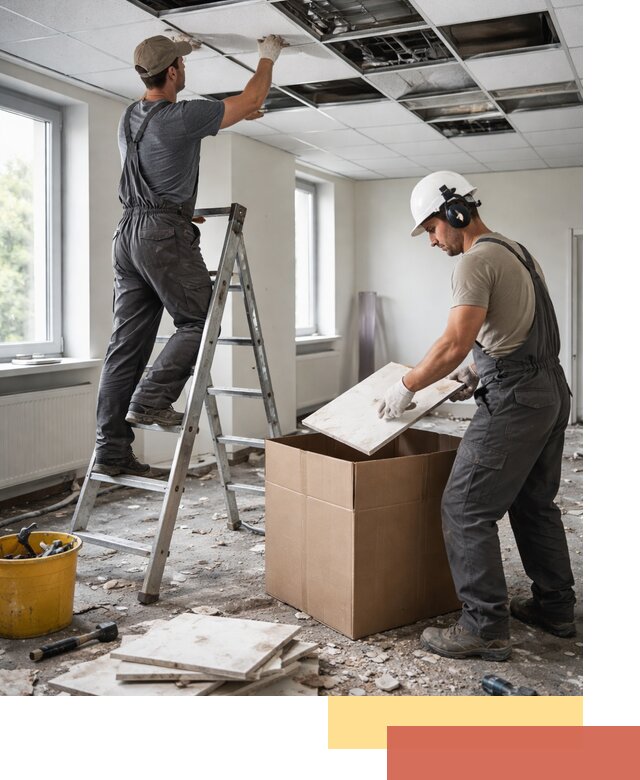 Демонтаж потолочной плитки в Карабулаке быстро и аккуратно