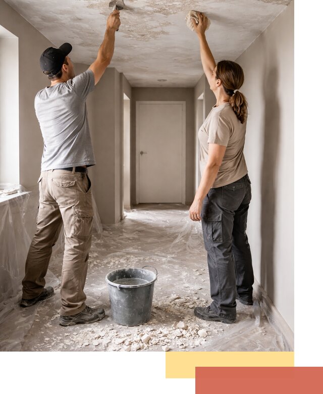 Удаление побелки с потолка в Карабулаке — быстро и аккуратно