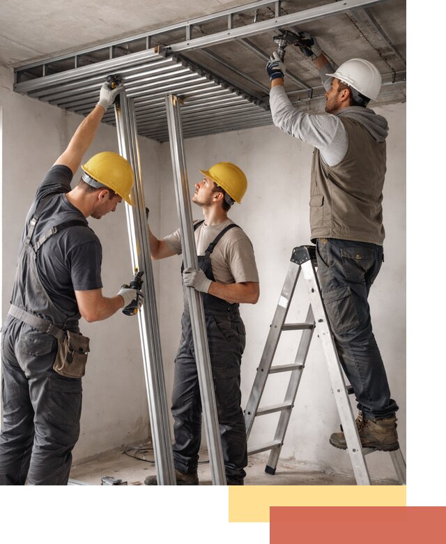 Монтаж реечного потолка под ключ в Карабулаке