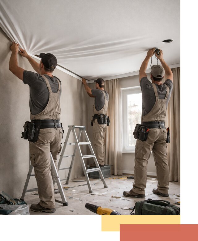 Монтаж матового натяжного потолка в Карабулаке качественно и быстро