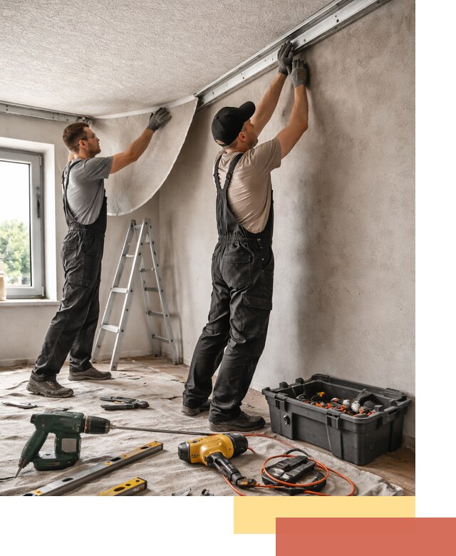 Монтаж фактурного натяжного потолка в Карабулаке качественно и быстро