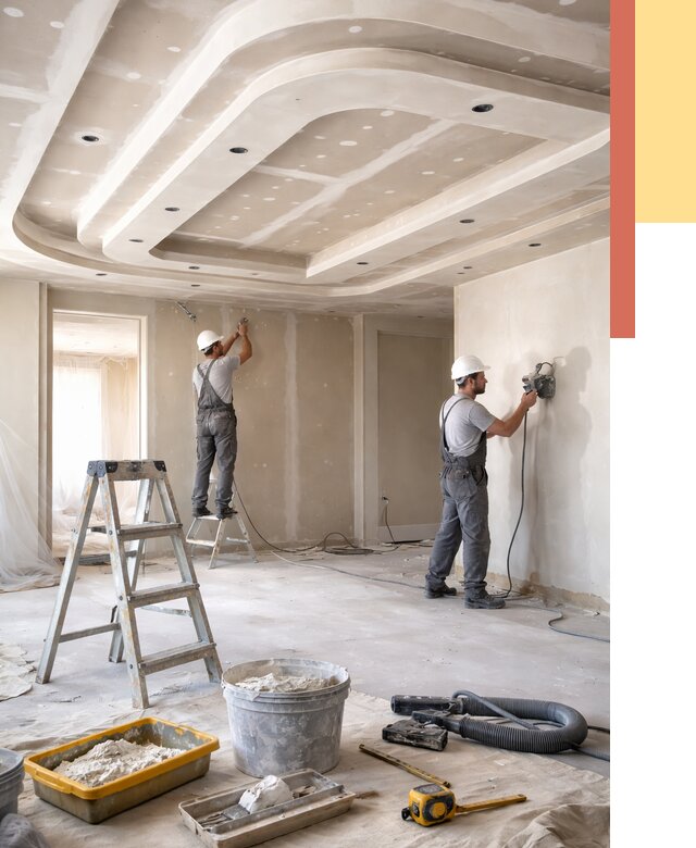 Многоуровневый потолок из гипсокартона в Карабулаке от 775 руб. под ключ | ОТДЕЛОЧНИК-Крб